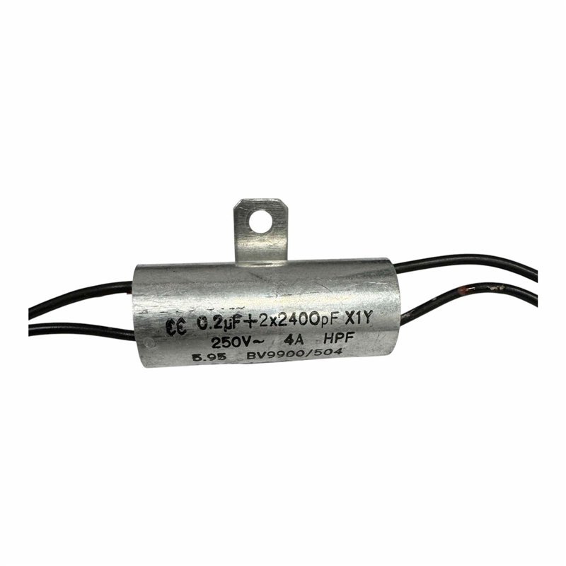 BV9900/504 Capacitor 0.2uF + 2x2400pF 250V 43x18mm