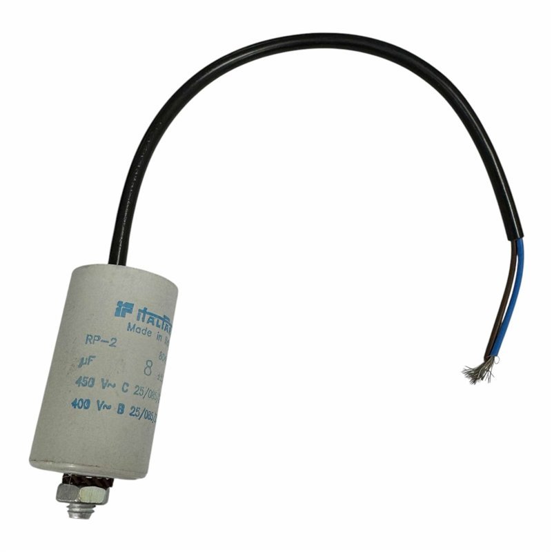 RP-2 8040SH Motor Run Capacitor 8uF 450Vac 5% 56x32mm