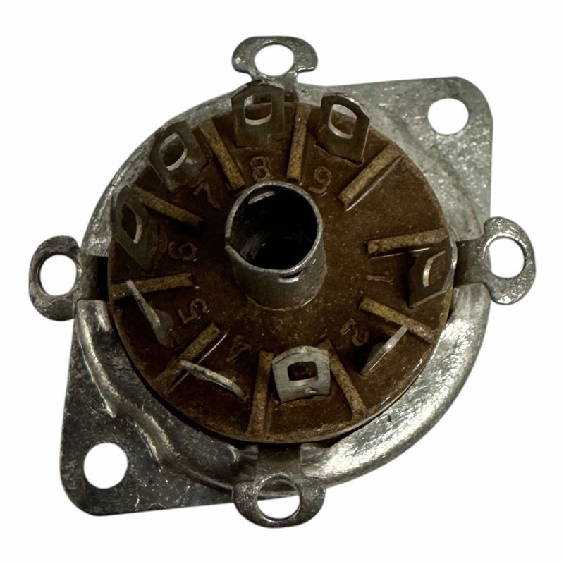 Cinch 9 Pin 9 Position Tube Socket Panel Mount