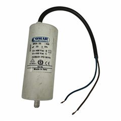 MKA25-450 Comar Motor Run Capacitor 25uF 450Vac 5% 95x40mm