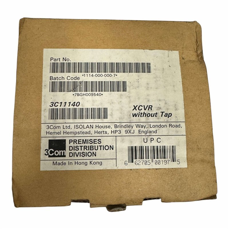 1114-000-000-7 3Com IEEE 802.3 Tranceiver 10Mbps 12-15V 500mA