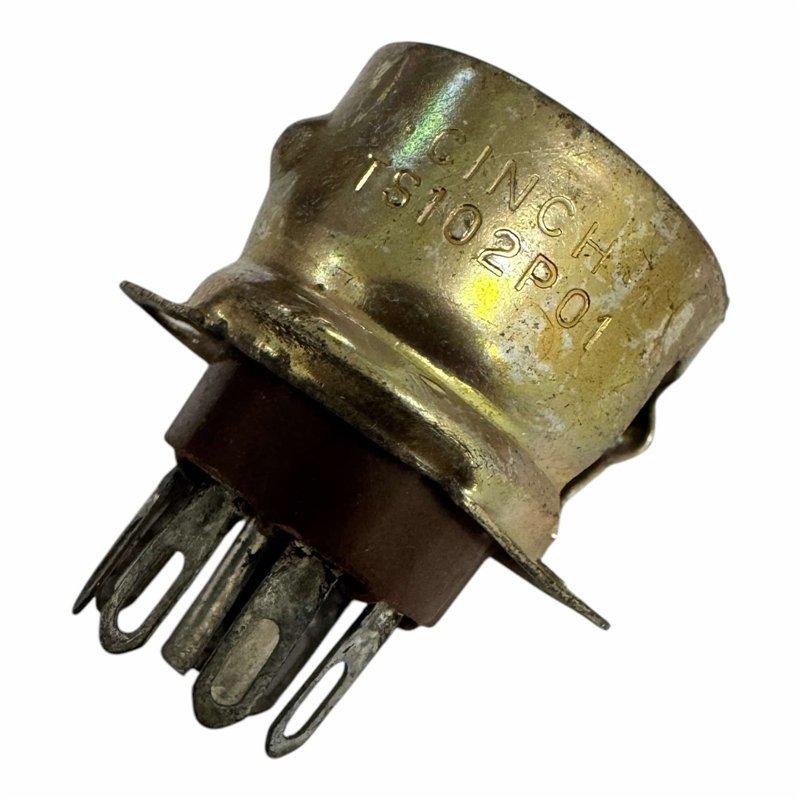 TS102P01 Cinch 7 Pin 7 Position Tube Socket Panel Mount