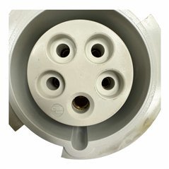 TYP228A 16A-6h Mennekes IP67 Red Panel Mount 5P Industrial Power Socket 415V 5935-12-185-2492