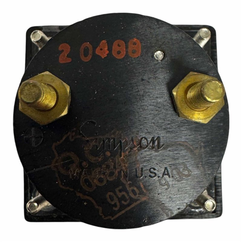Model 1212 Simpson Analog Panel Meter Ammeter 0-10A DC 45x45mm