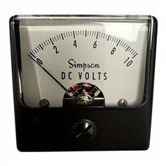 Model 1212 Simpson Analog Panel Meter Voltmeter 0-10V DC 45x45mm
