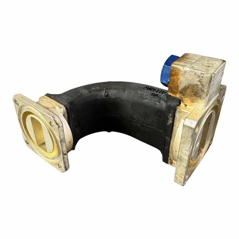 416695 Airtron Waveguide Semi Flexible Transition WR-112 to WR-90 With Pressure Inlet NOS