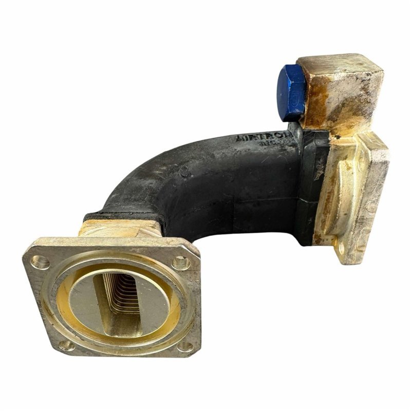 416695 Airtron Waveguide Semi Flexible Transition WR-112 to WR-90 With Pressure Inlet NOS