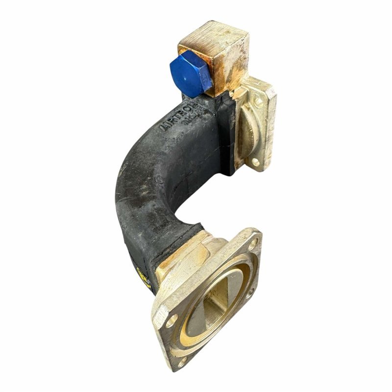 416695 Airtron Waveguide Semi Flexible Transition WR-112 to WR-90 With Pressure Inlet NOS