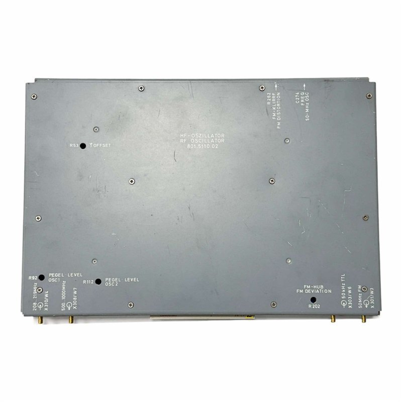 801.5110.02 Rohde & Schwarz RF Signal Generator Oscillator Circuit Card Assembly 5998-01-390-5326