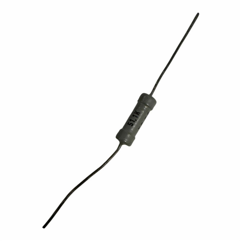 Siemens Axial Ceramic Resistor 51.1Kohm 51K1 1/2W 0.5W 1%