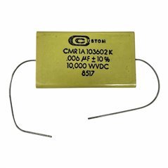 CMR1A103602K Custom Capacitor Axial Film 6nF 10kV 10000V 10% 63.5x37.3mm