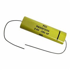 RM302F253A PCC Capacitor Axial Film 25nF 3000V 3kV 44.5x12.5mm