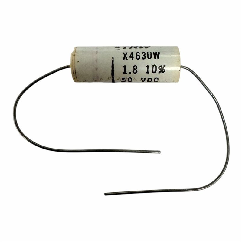 X463UW TRW Capacitor Axial Film 1.8uF 50V 10% 22.5x7.5mm