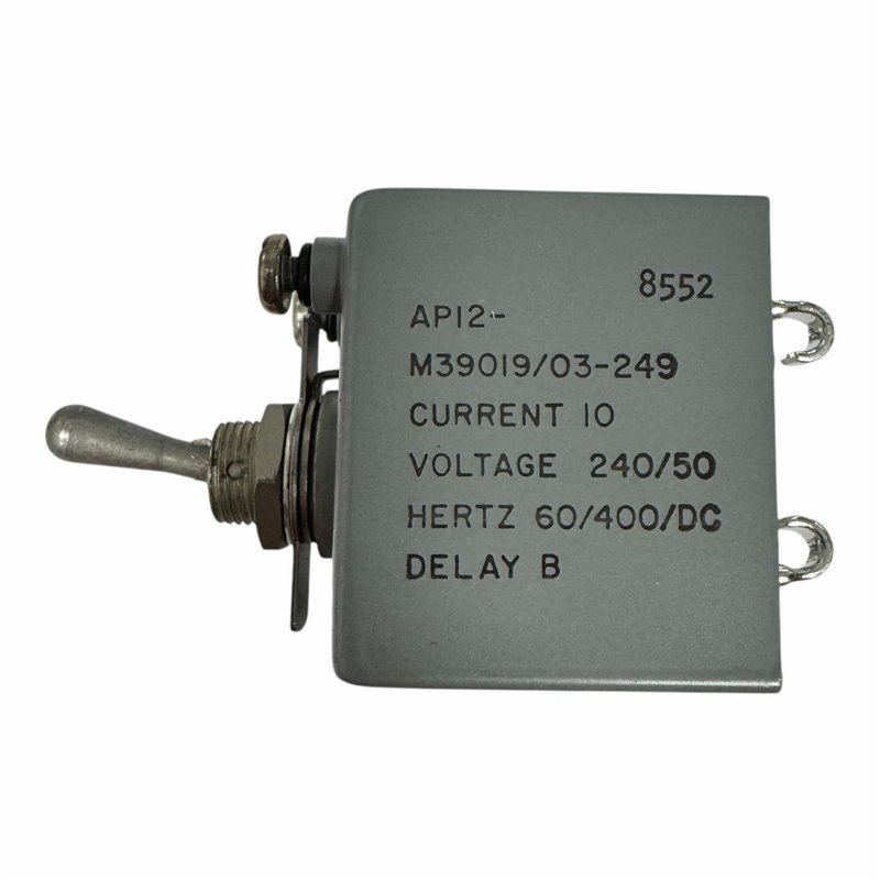 M39019/03-249 Airpax Circuit Breaker 10A 240Vac