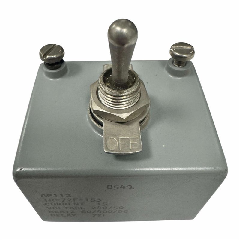 AP112-1R-72F-153 Airpax Circuit Breaker 15A 240Vac