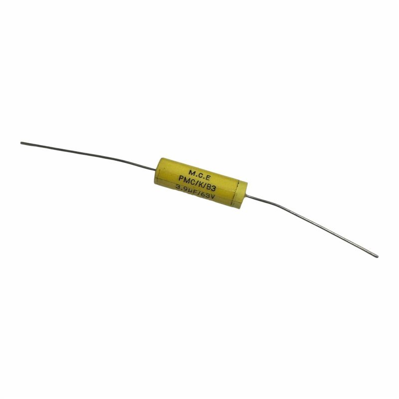 PMC/K/B3 MCE Capacitor Axial Film 3.9uF 63V 10% 25x8mm
