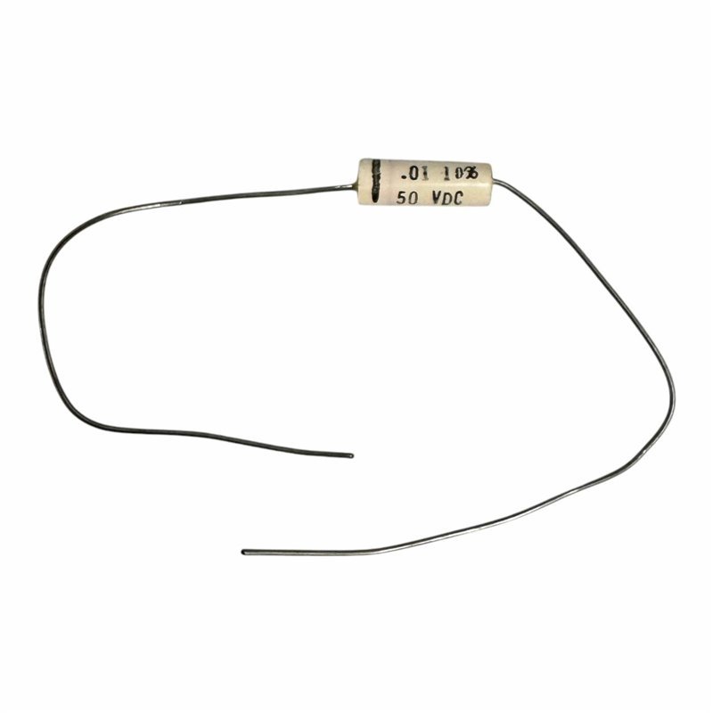 X463UW TRW Axial Film Capacitor 0.01uF 10nF 50V 10% 11x4mm