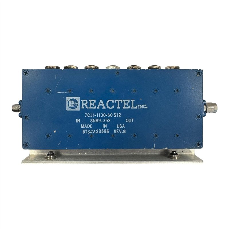 7C11-1130-60S12 Reactel Bandpass Filter Tunable (750-1300Mhz) BPF SMA(f) 1200-1260Mhz