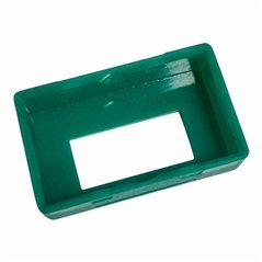 AML52N10 Rectangular Pushbutton Switch Cap Green Color Snap Fit 25x15.3mm