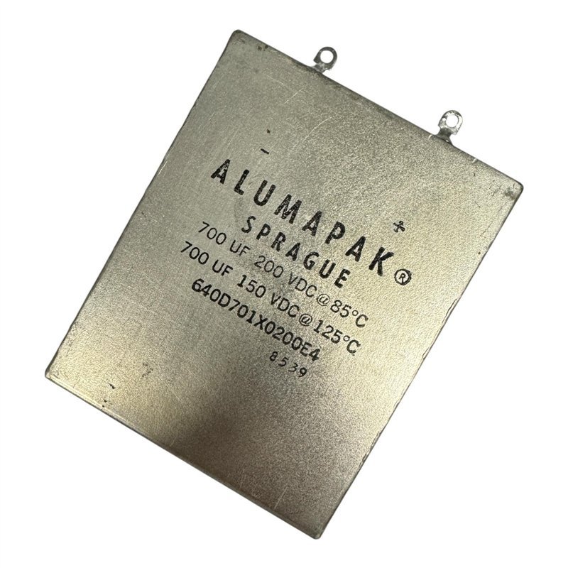 640D701X0200E4 Sprague Alumapak Capacitor Electrolytic 700uF 150V 125C 5910-01-042-7570