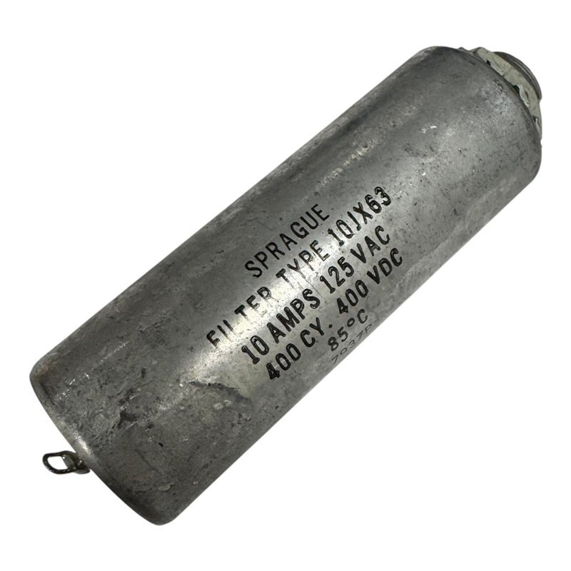 10JX63 Sprague EMI Filter 10A/125Vac 400Hz 400Vdc 96.5x32.5mm
