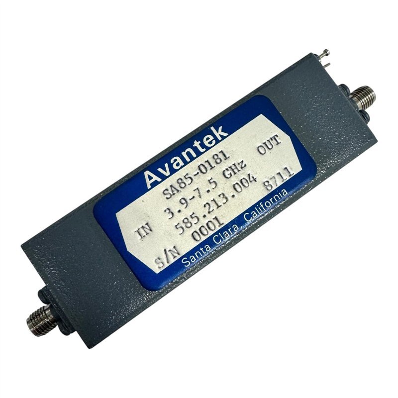 SA85-0181 Avantek RF Amplifier 3.9-7.5GHz 15V SMA(f-f)