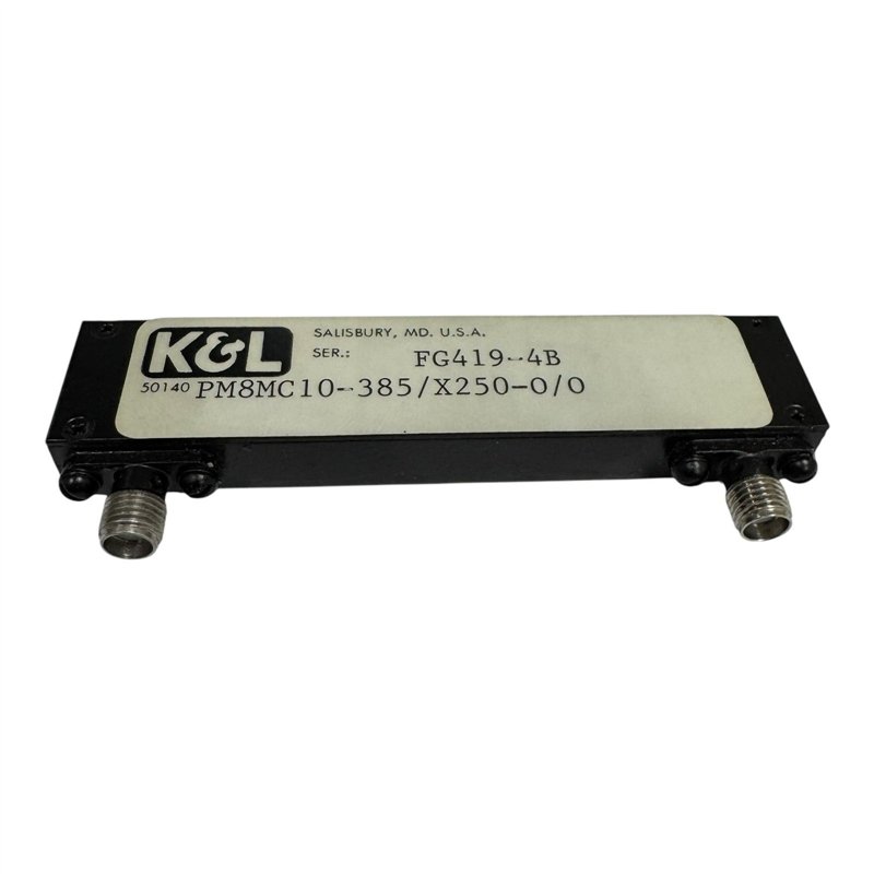 PM8MC10-385 K&L RF Filter 260-510MHz SMA(f-f) FG419-4B