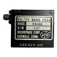 R4080 Microphase Corporation RF Filter Band Pass 2-18GHz 4.3GHz