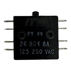 26-804 ITW Momentary Snap Action Pushbutton Switch 8A 125/250Vac 5930-99-757-8350
