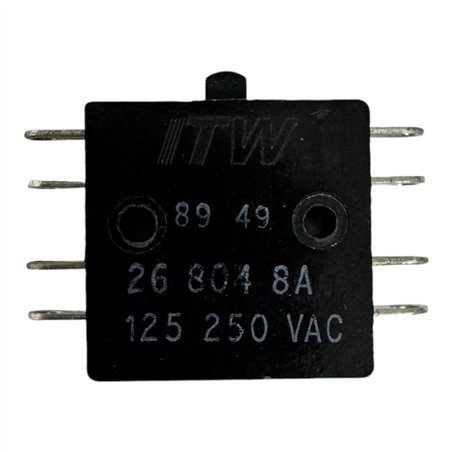 26-804 ITW Momentary Snap Action Pushbutton Switch 8A 125/250Vac 5930-99-757-8350