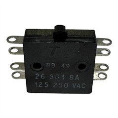 26-804 ITW Momentary Snap Action Pushbutton Switch 8A 125/250Vac 5930-99-757-8350
