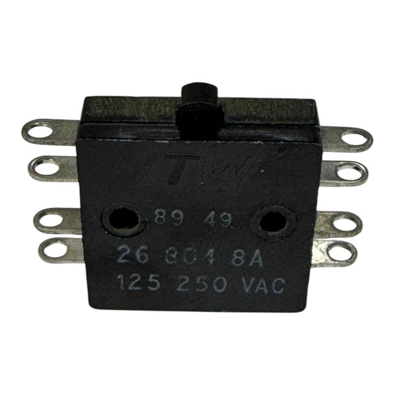 26-804 ITW Momentary Snap Action Pushbutton Switch 8A 125/250Vac 5930-99-757-8350