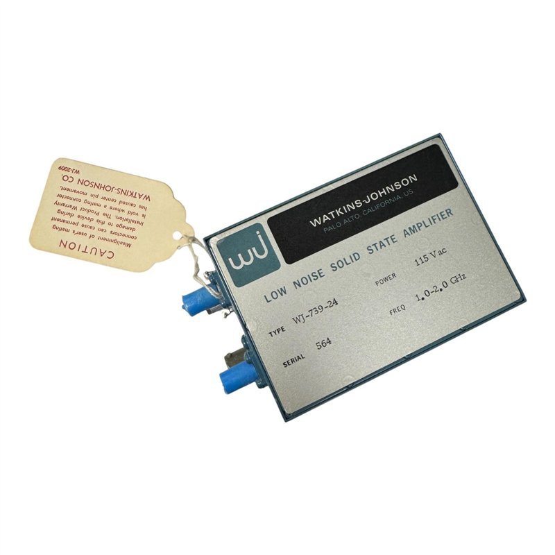 WJ-739-24 Watkins Johnson Low Noise Solid State Amplifier 1-2GHz 115Vac
