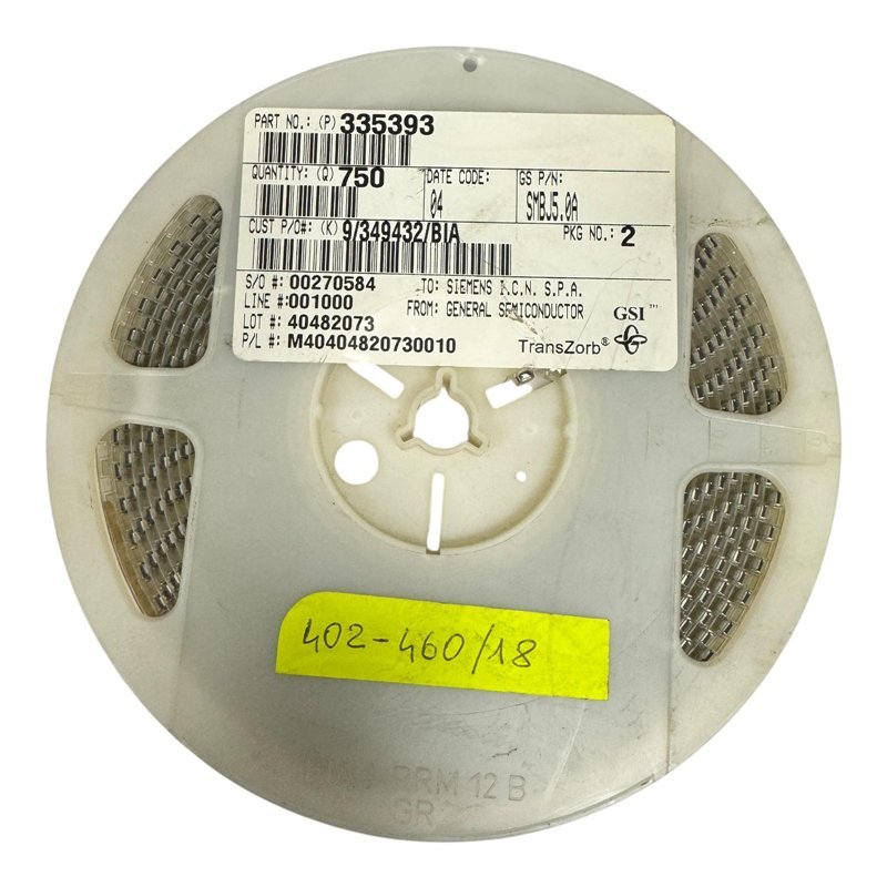 SMBJ5.0 General Semiconductor SMD/SMT TVS Diode 5V/1000W 5% [Qtyx750]