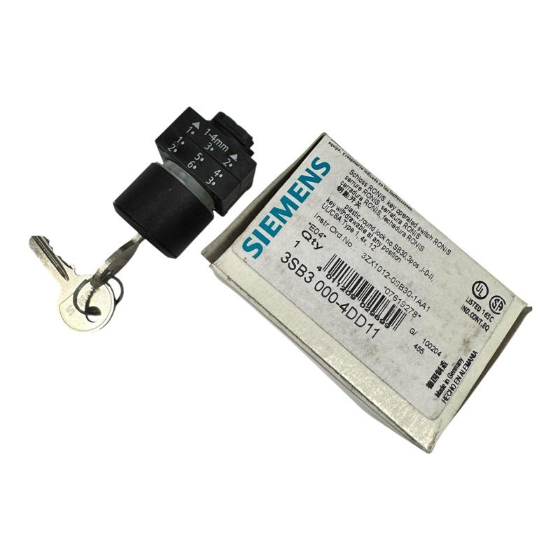 3SB3000-4DD11 Siemens Rotary Key Switch Head Latching