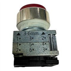 3B3501-0BA21 Siemens Metal Round Red Pushbutton Switch