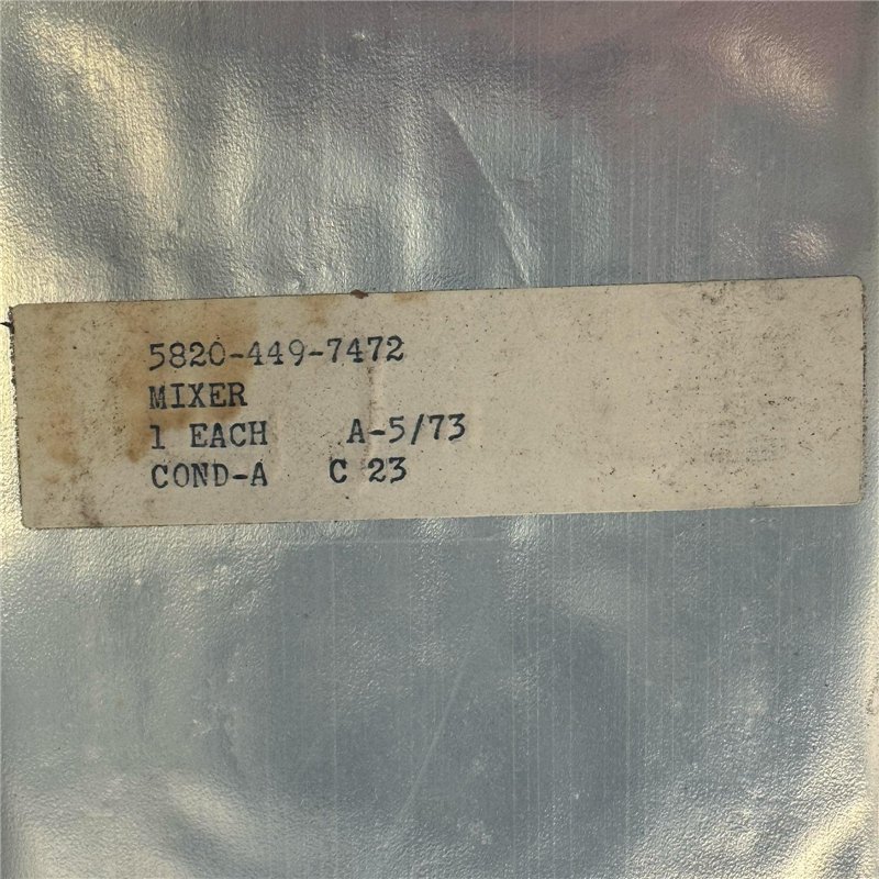 V8309B Varian Waveguide Orthomode Hybrid Mixer 5820-01-449-7472