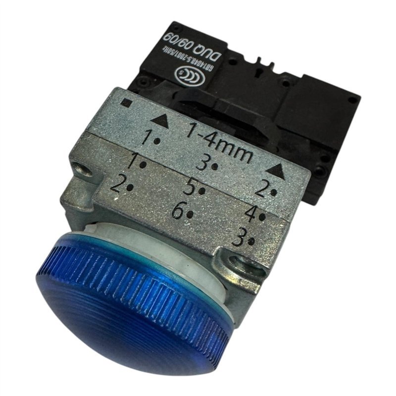 3SB3652-6BA50 Siemens Metal Round Blue Indicator Light