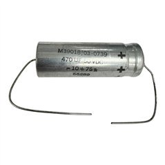 M39018/03-0739 Sprague Capacitor Axial Aluminum Electrolytic 470uF 50V 57x19mm