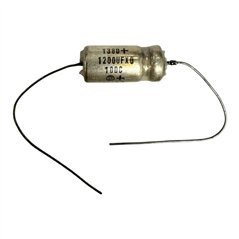 138D Sprague Capacitor Axial Tantalum 1200uF 10V 20% 21x9mm