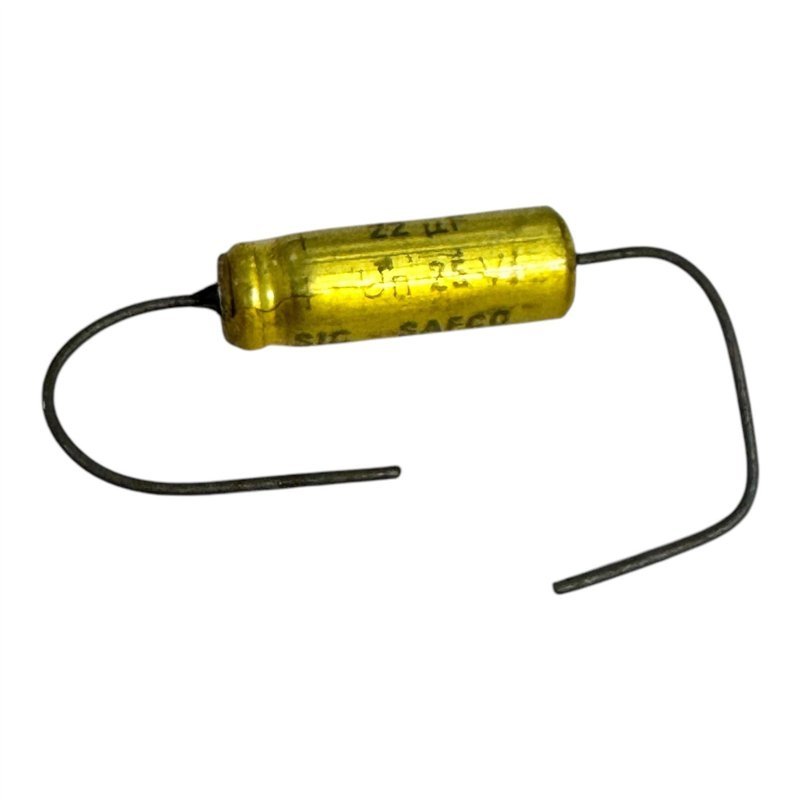 CO31 Sic Safco Capacitor Axial Electrolytic 22uF 25V 20x7mm