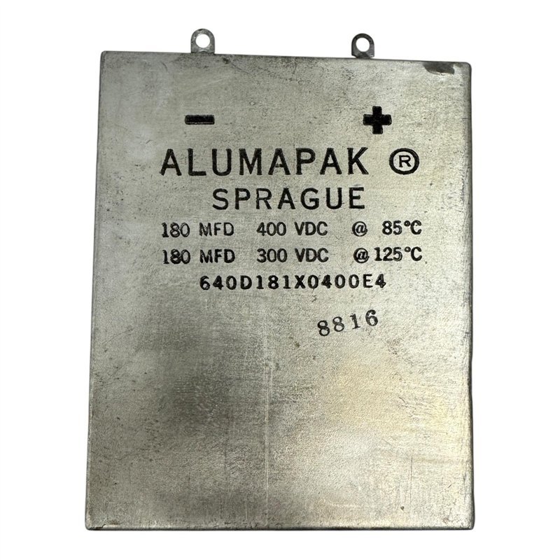 640D181X0400E4 Sprague Alumapak Capacitor Electrolytic 180uF 300v 125C
