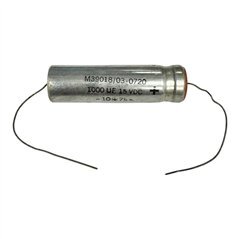 M39018/03-0720 Cornell Dubilier Capacitor Axial Aluminium Electrolytic 1000uF 15V 57x16mm