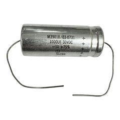 M39018/03-0731 Cornell Dubilier Capacitor Axial Aluminium Electrolytic 1000uF 30V 55x22mm
