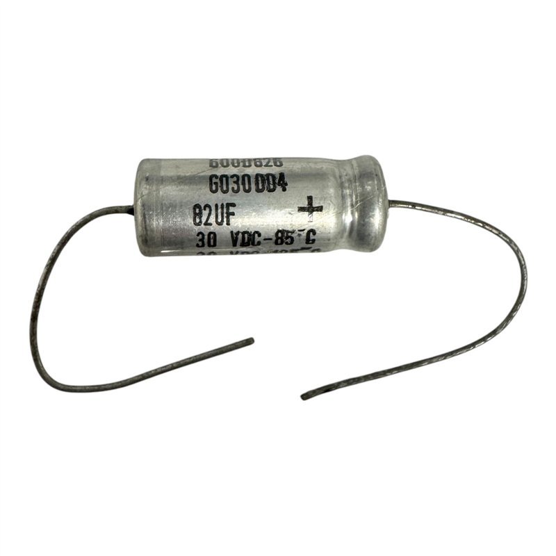 600D826G030D Sprague Capacitor Axial Aluminium Electrolytic 82uF 20Vdc 125C 24.5x10mm