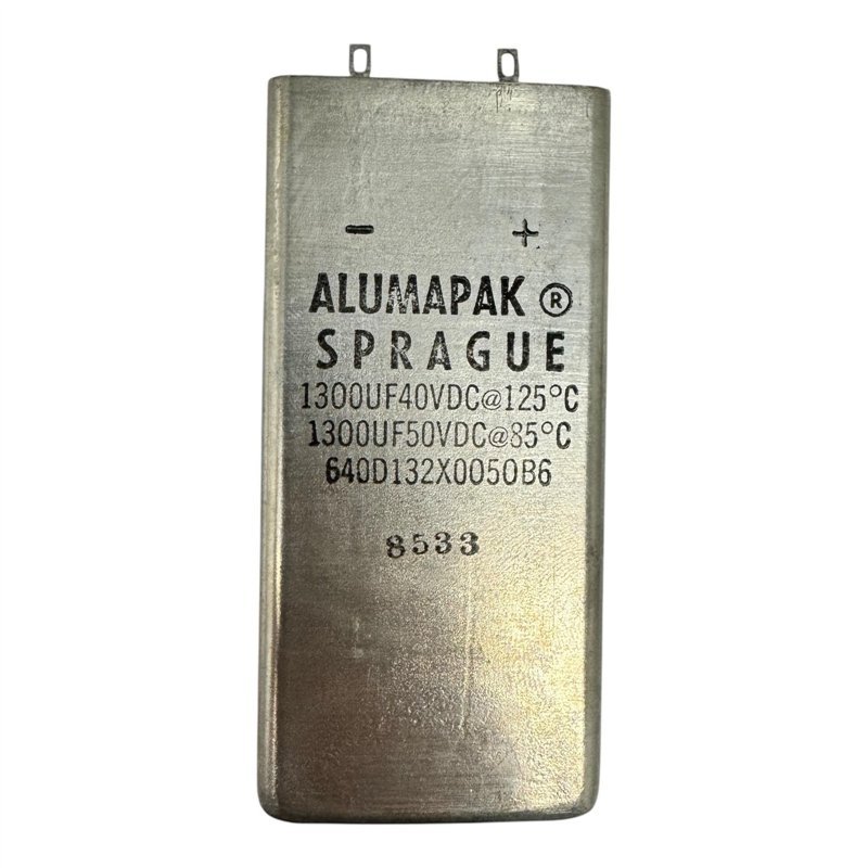 640D132X0050B6 Sprague Alumapak Capacitor Electrolytic 1300uF 40V 125C