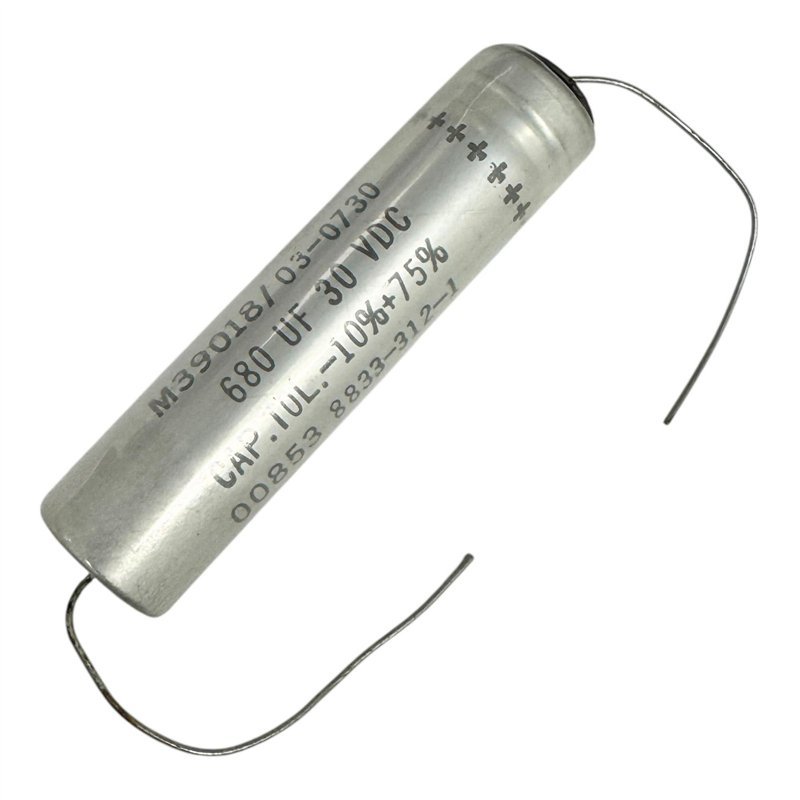 M39018/03-0730 Sangamo Capacitor Aluminium Electrolytic 680uF 30V 67.5X16.5mm