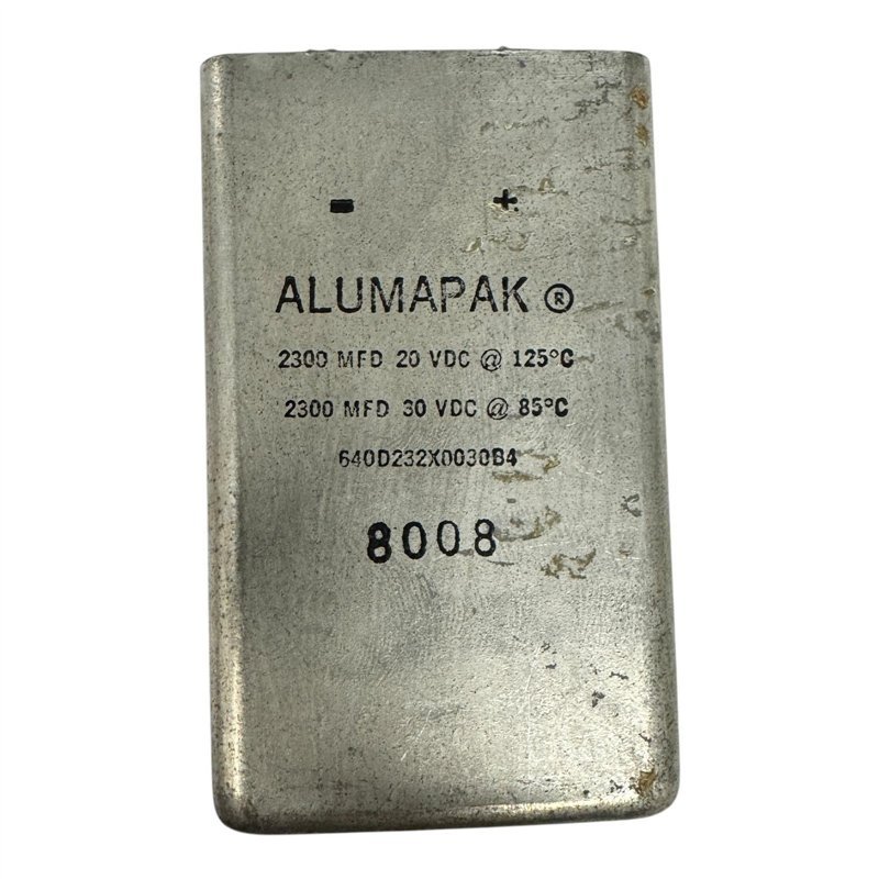 640D232X0030B4 Sprague Alumapak Capacitor Electrolytic 2300uF 20V 125C