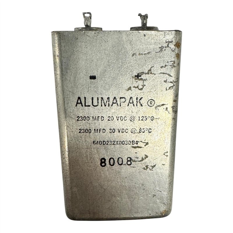 640D232X0030B4 Sprague Alumapak Capacitor Electrolytic 2300uF 20V 125C