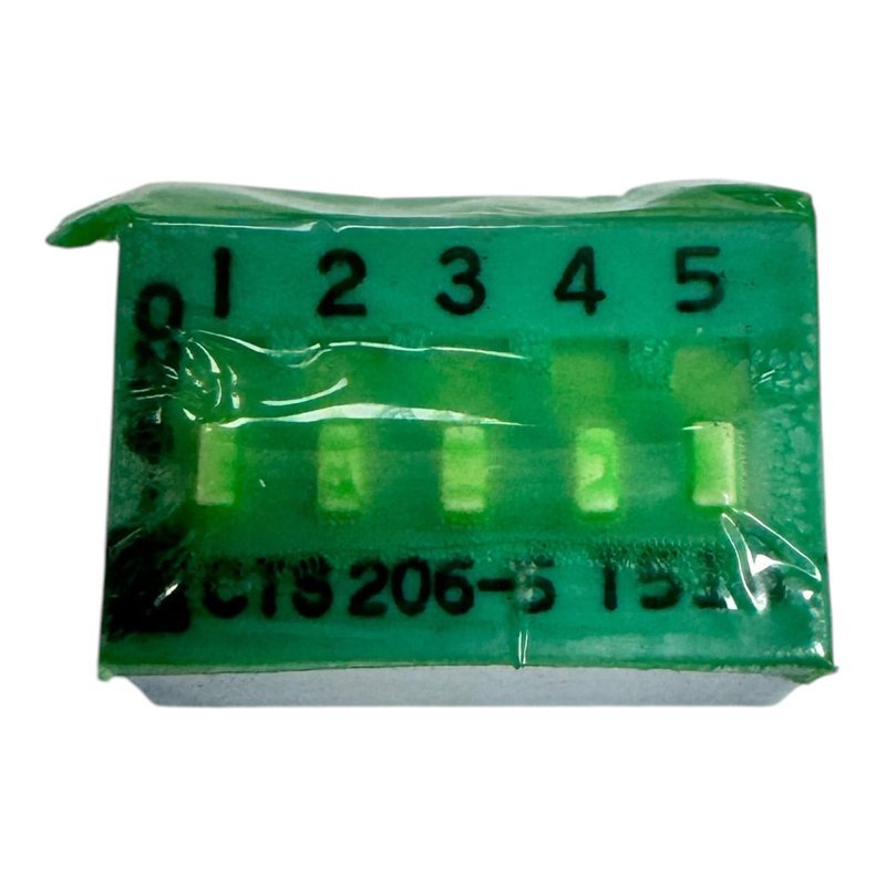 CTS206-5 5 Position DIP Switch SPST 50V